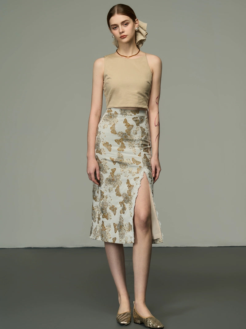 Butterfly Wrap Hip Skirt