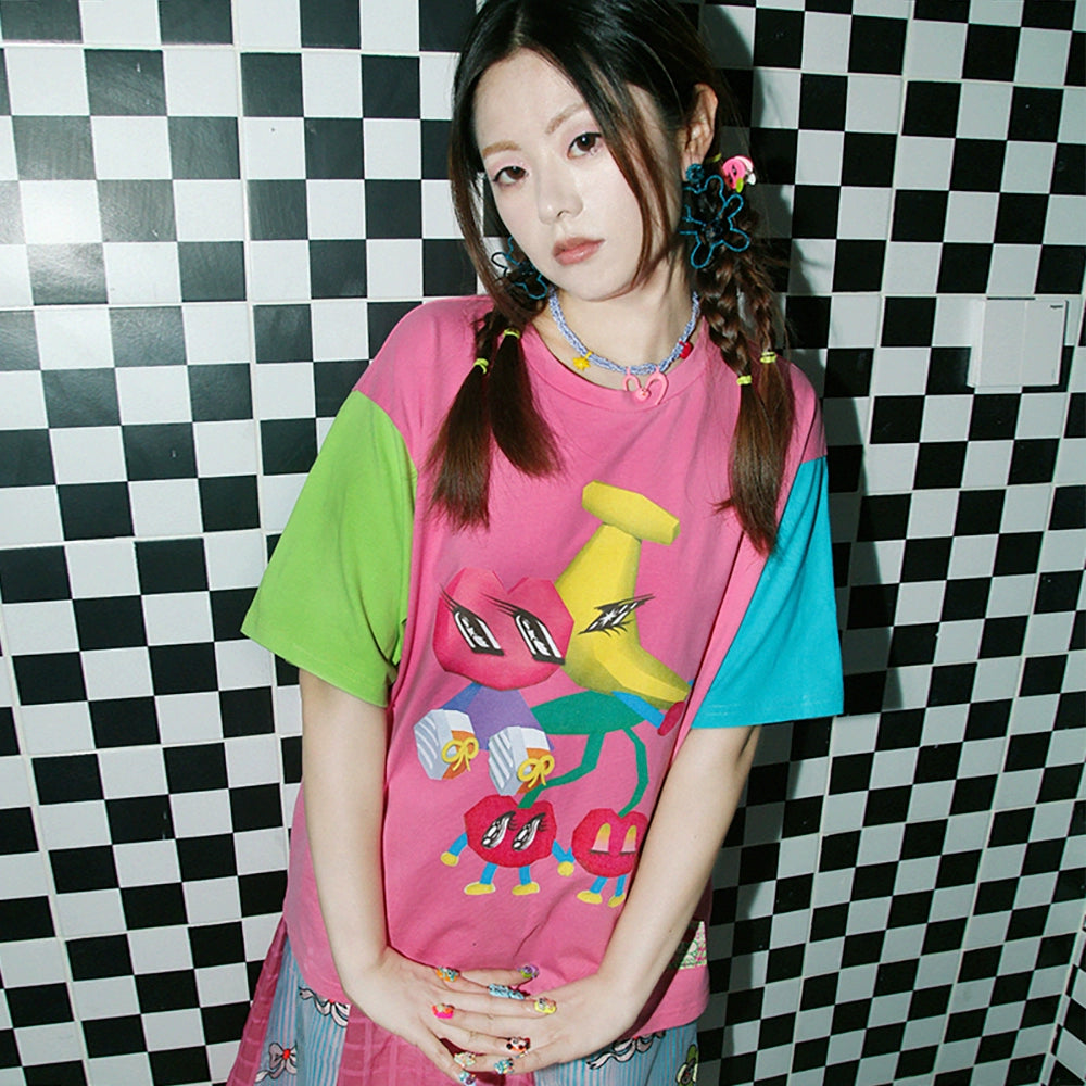 Candy Contrast Tee