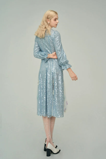 Robe de fée élégante bleue