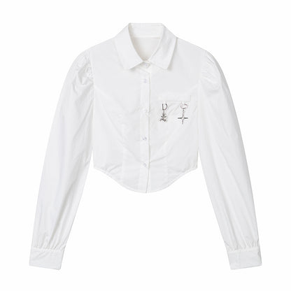 White Pendant Shirt