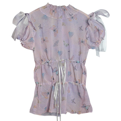 Butterfly Drawstring Top