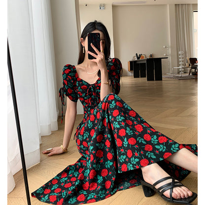 Floral Dress - Bubbly Long Skirt