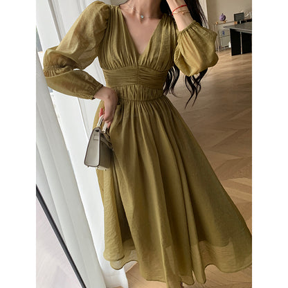 V-Neck Dress - 23 Autumn