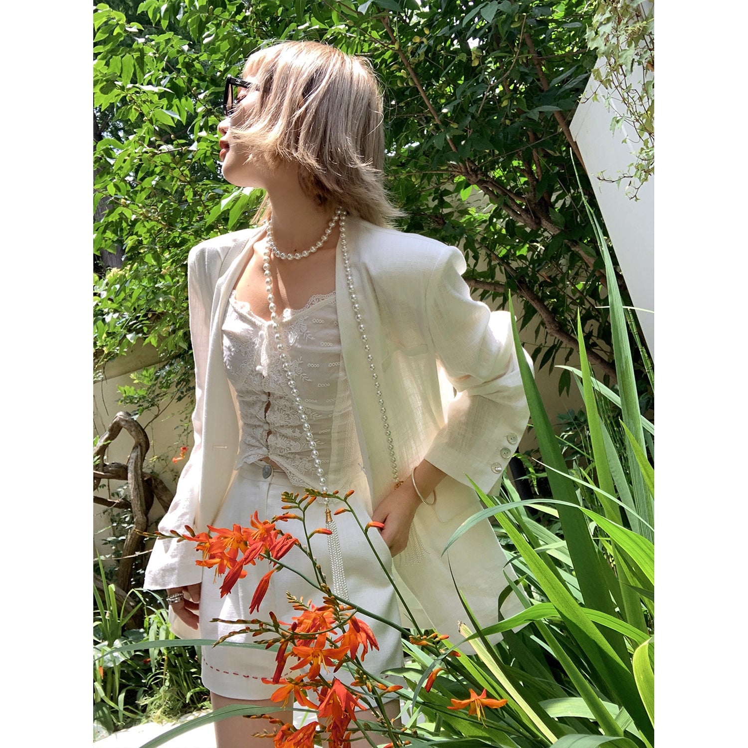 Sunlit Breeze Linen Suit