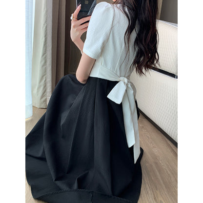 Slim Fit Drop Waist Long Skirt