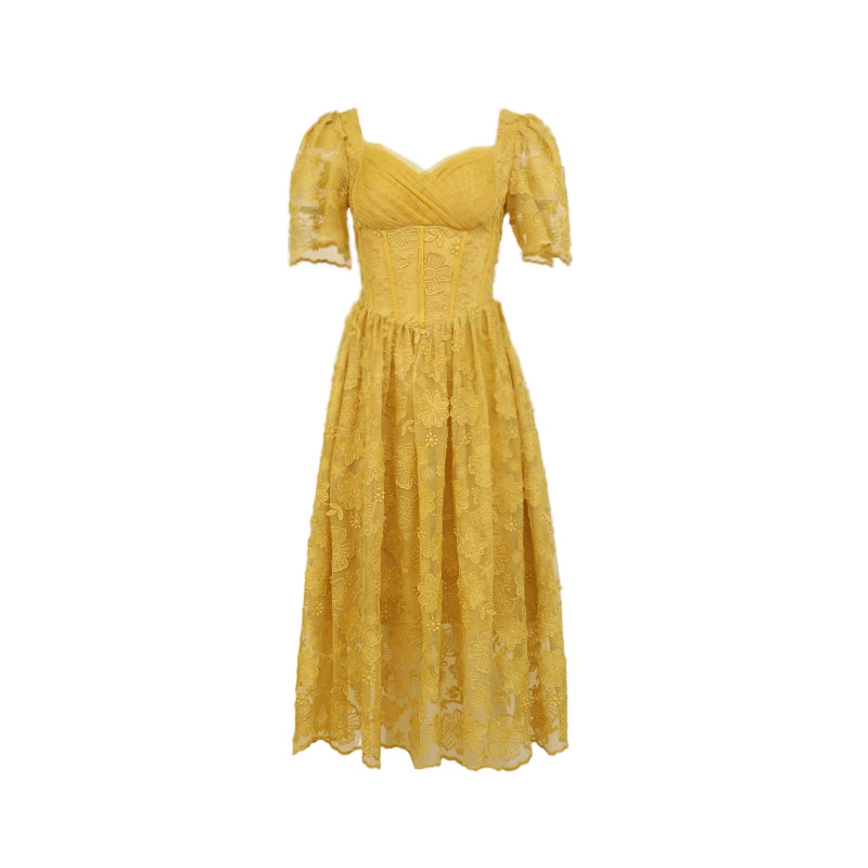 Sunshine Coast 3D Embroidery Dress