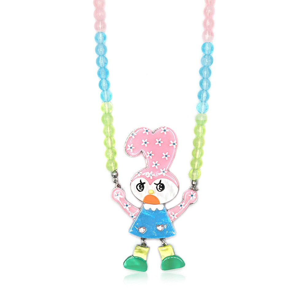 Bead Rabbit Chain Necklace