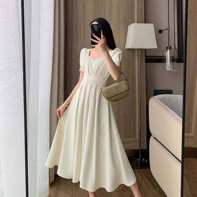 Milk White Slim Dress