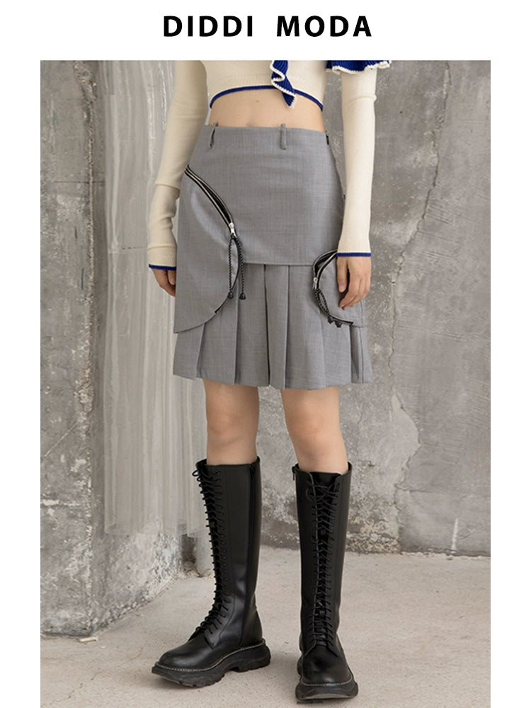 Functional Pleated - Unique Half Skirt