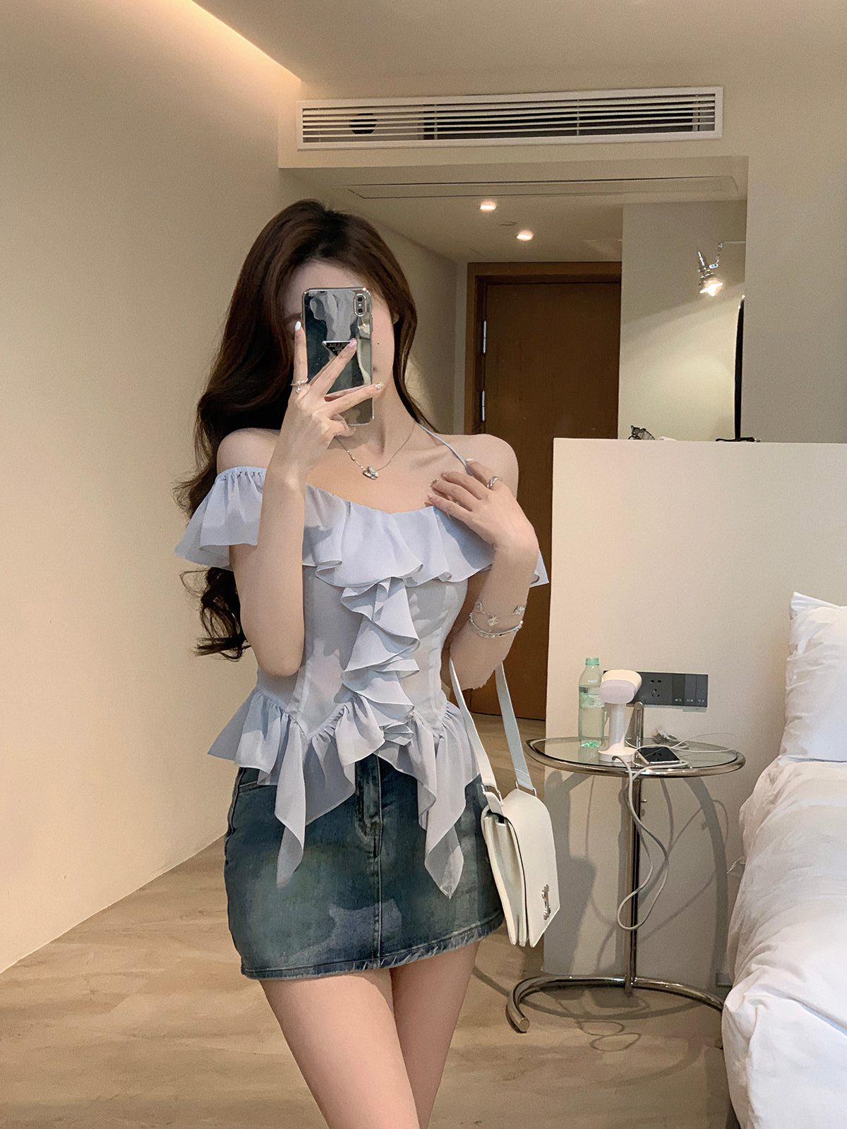 Fairy Mesh Gauze Strap Top