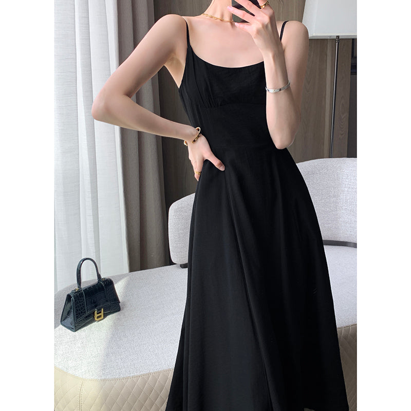 Slimming Black Camisole Dress