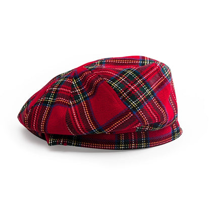 Christmas Red Plaid Beret