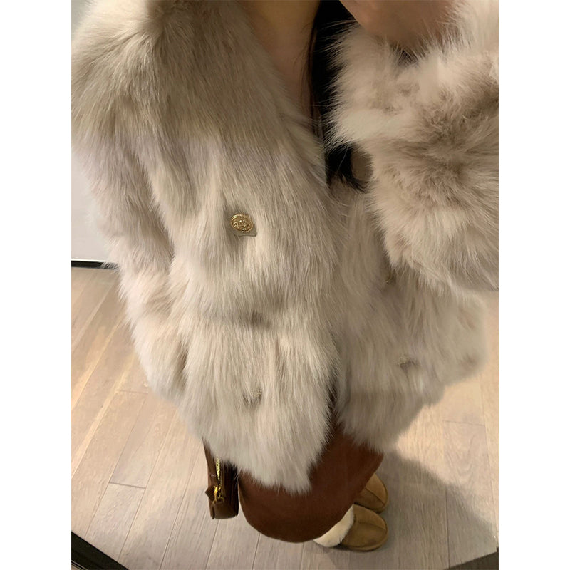 Short Eco Fur Coat