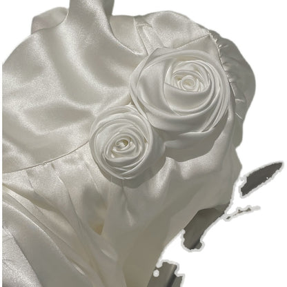 White Rose Silk Shirt