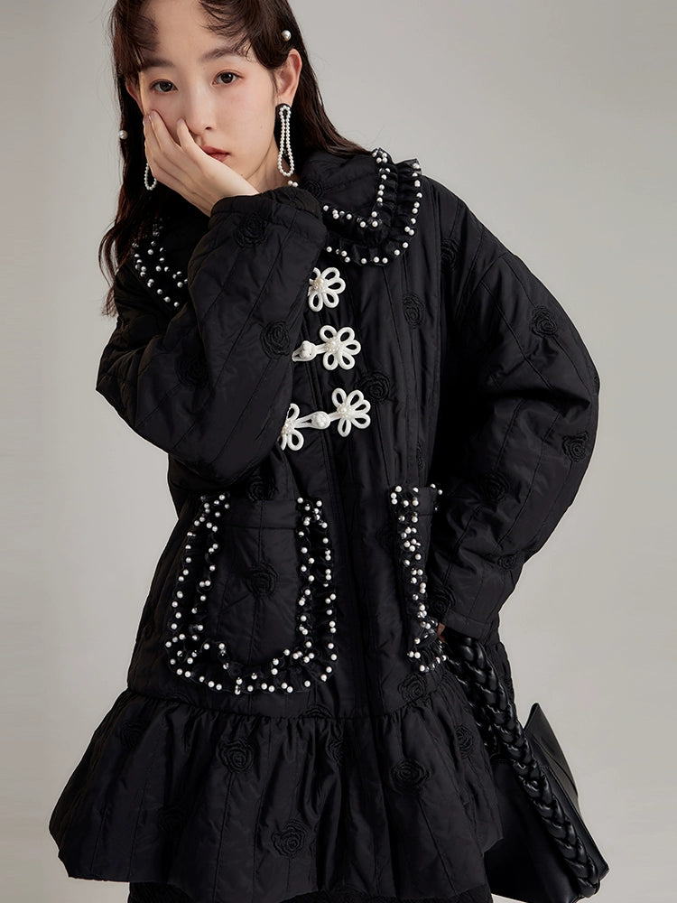 Black Rose Embroidery Jacket