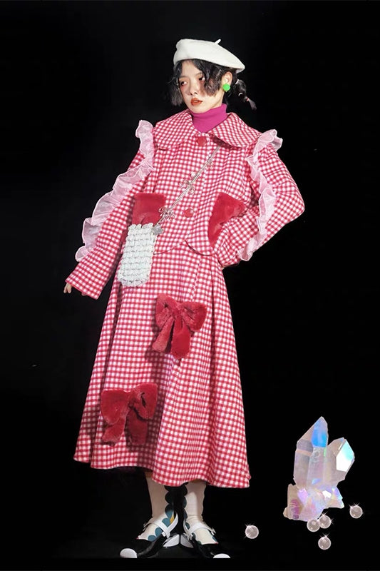 Organza Wool Rabbit Coat