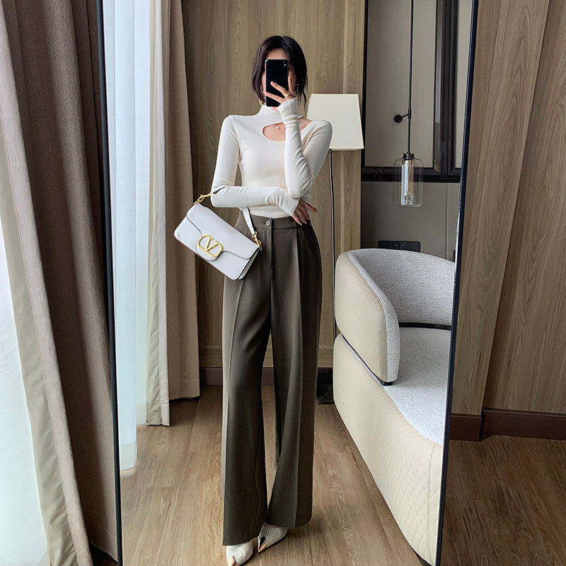 Versatile High Waist Wide Leg Pants