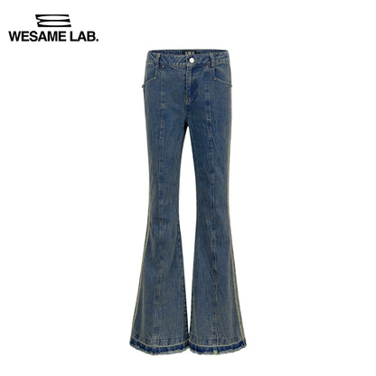Vintage Tight Micro Flared Cotton Denim Pants