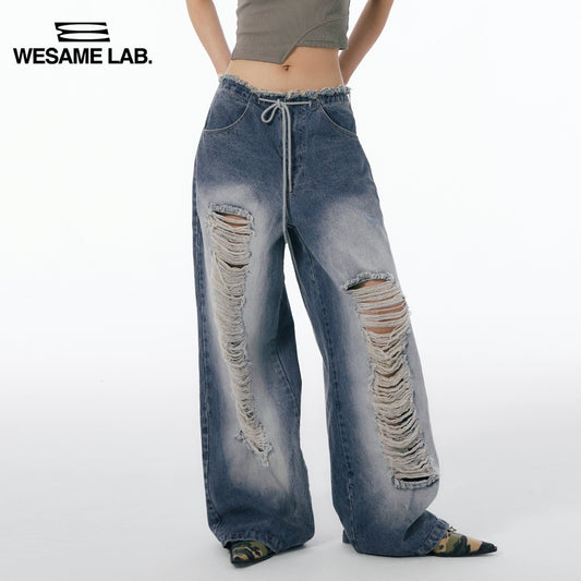 American Street Hole Washed Jeans
