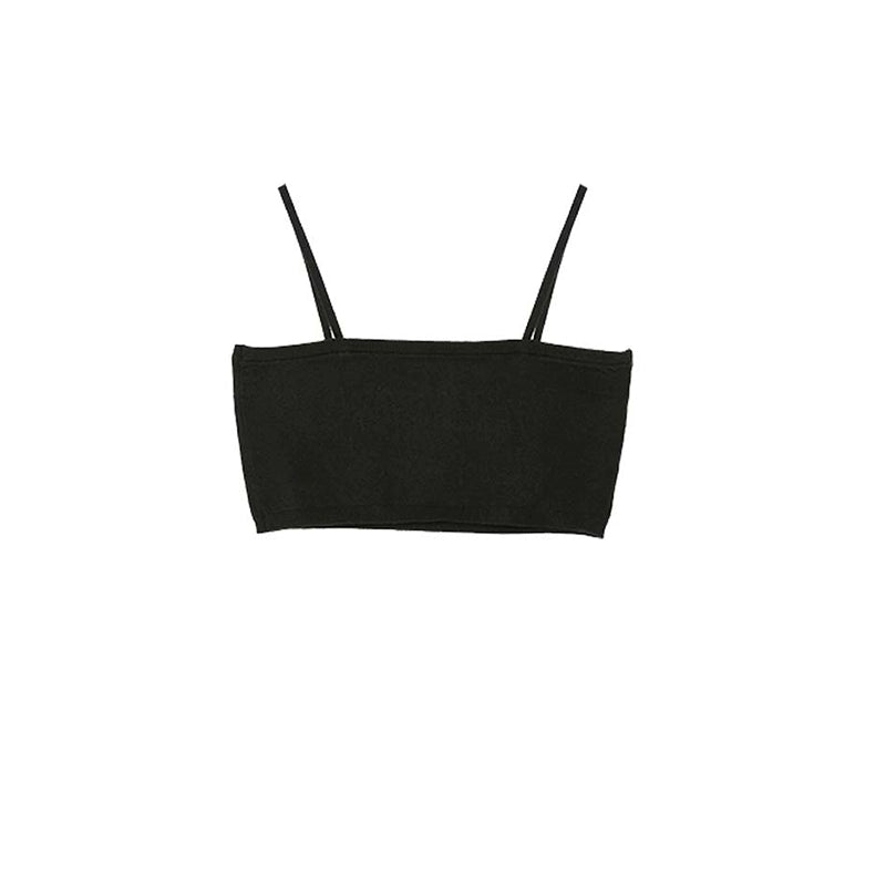 Slim Black Top with Strap