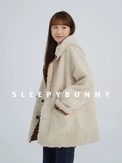 Imitation Lamb Fur Double sided Coat