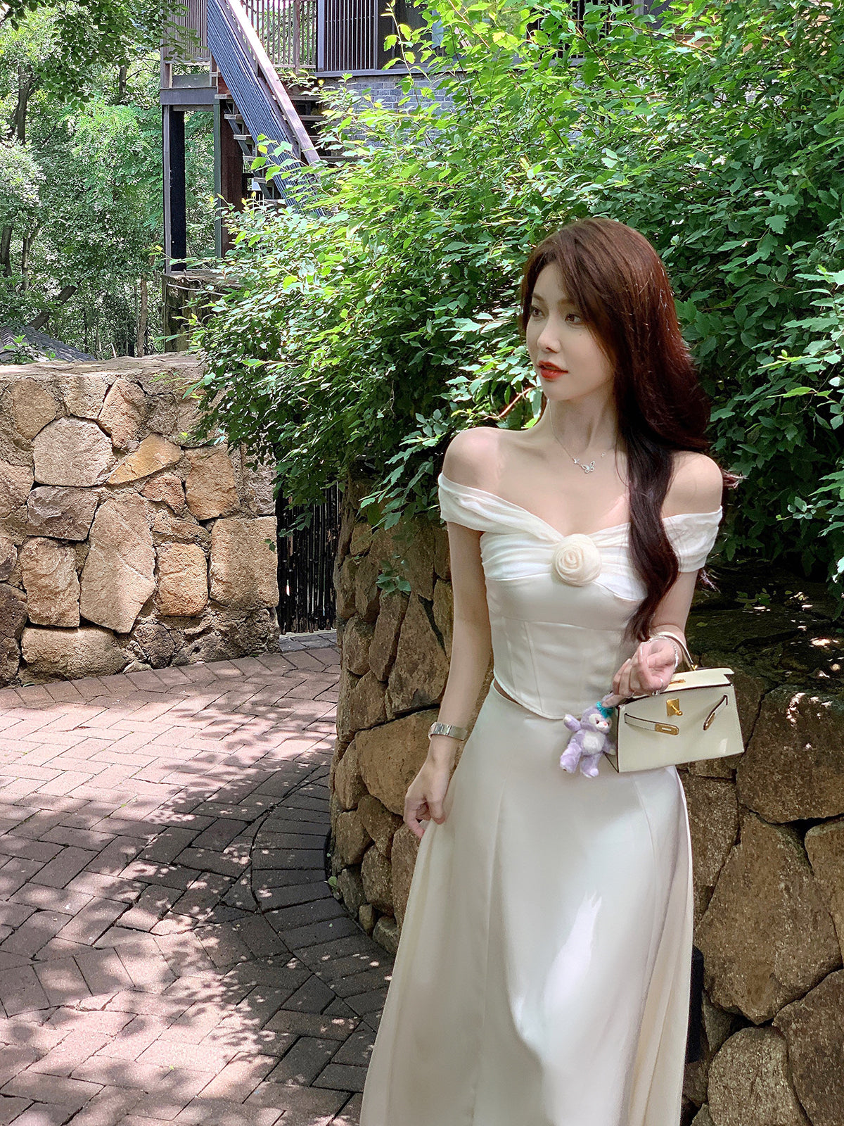 Luminous Serenade White Dress