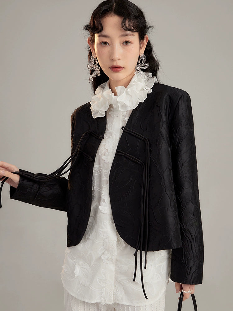 Chinese Jacquard Buckle Short Jacket