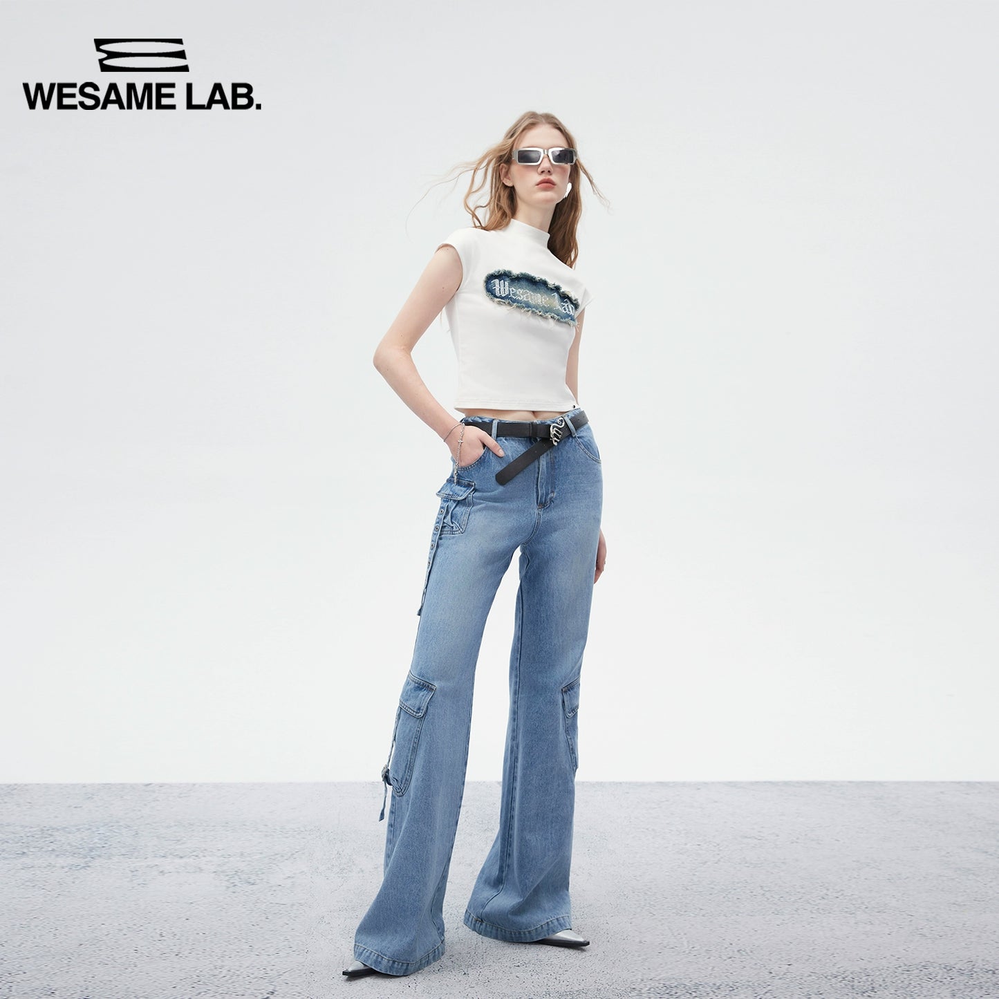 Wide Leg Micro Flare Jeans