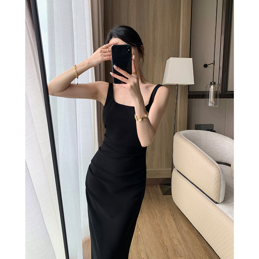Slimming Black Camisole Dress