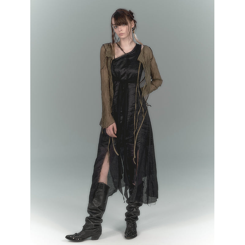 Wilderness Pleats Fringe Dress