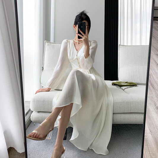 2023 Autumn White Dress