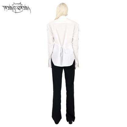 Electric Moon White Loose Shirt