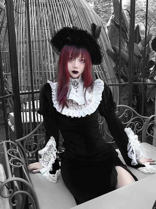 Vampire Velvet Long Fish Tail Dress