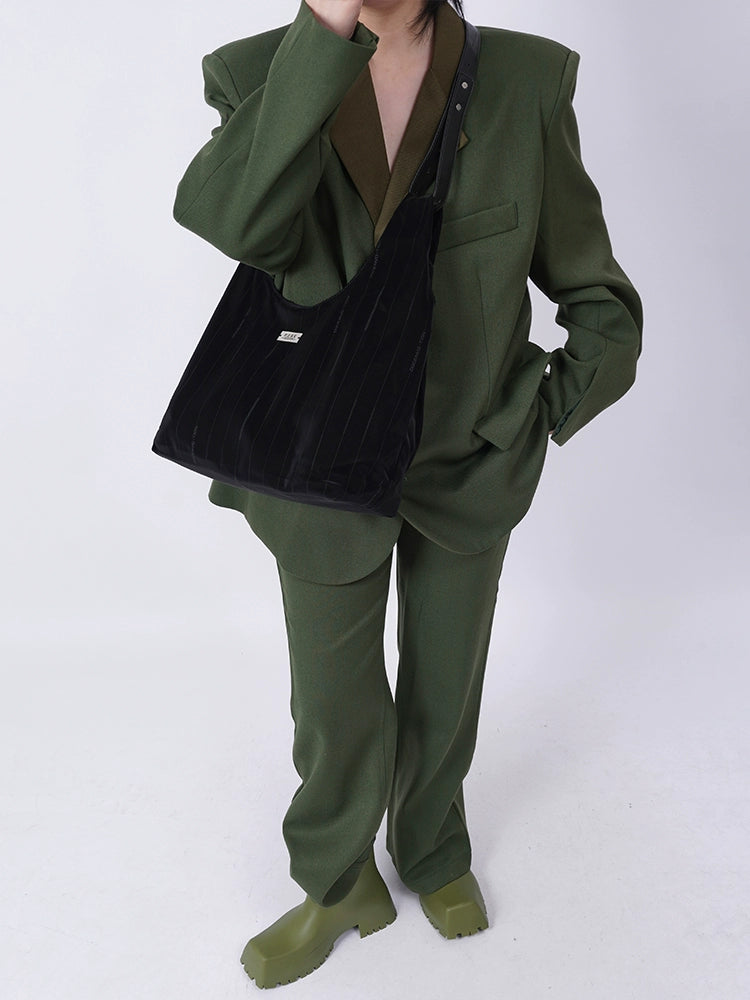 Silky Green Shoulder Bag