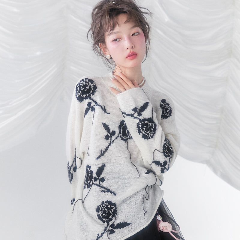 Dew Blossom Mohair Sweater