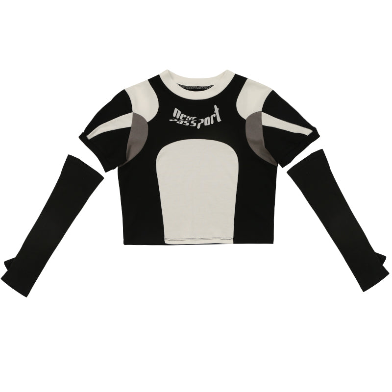 Retro Monochrome Sporty Tee