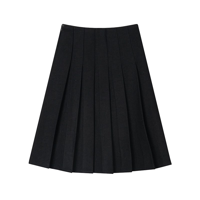 Black Woolen Skirt