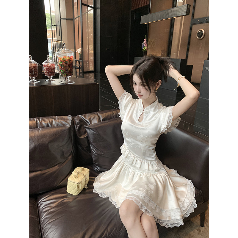 Chinese Beauty Jacquard Dress