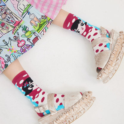Beautiful Girl Cotton Socks