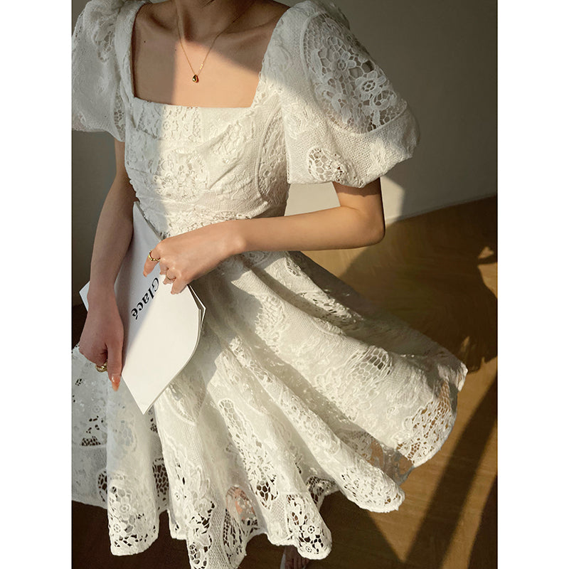 Elegant Lace French Dress