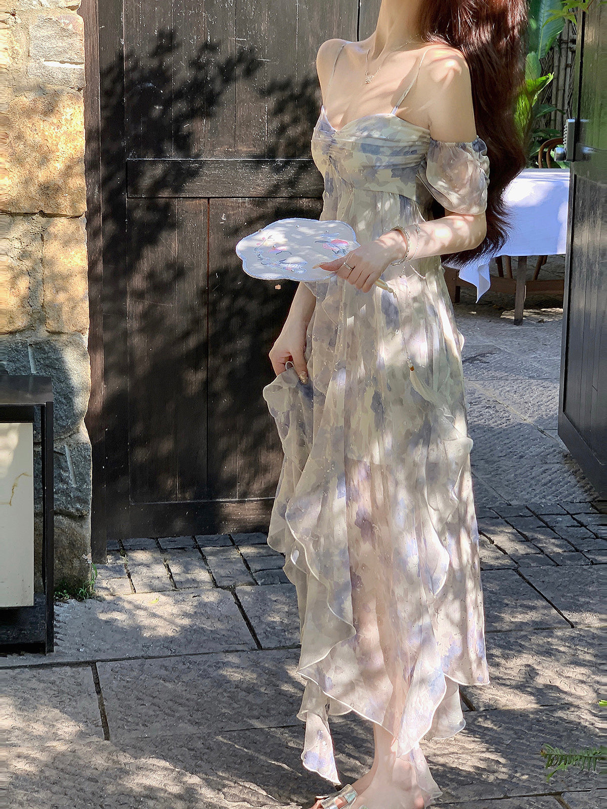 enchanted forest maxi dress Enchanted Forest Fairycore Artwear Whimsical Mushroom Fantasy T-Shirt Dress Enchanted Black Maxi