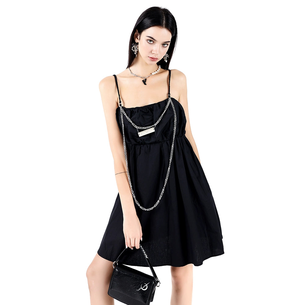 Chain A-Line Slim Dress