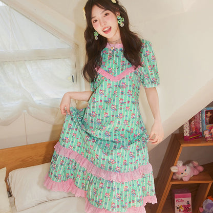 Bear Green Lace Dress