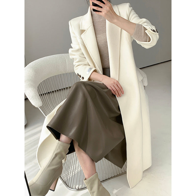 White Wool Coat - Winter