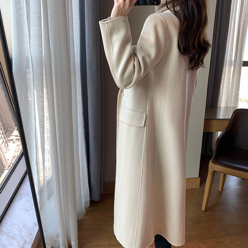 Winter Wonderland: Pristine Wool Coat