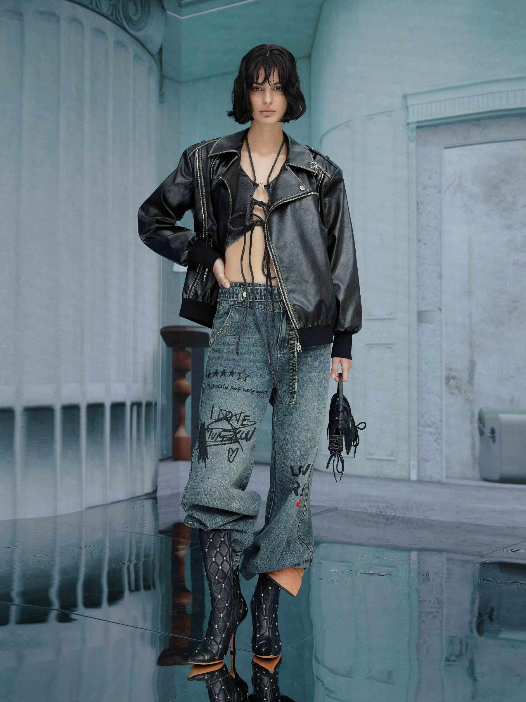 Light Punk - Jeans:スタイリッシュでユニークなデザインのジーンズ – Serendute