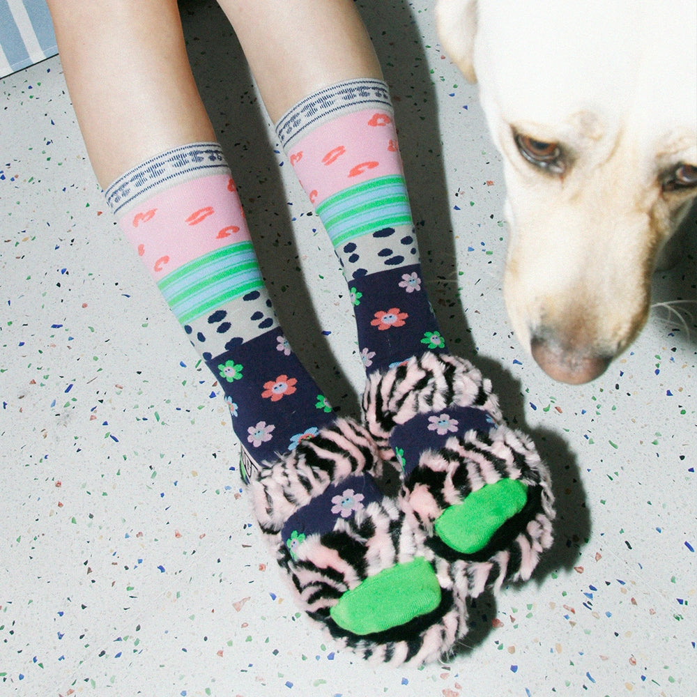 Colorful Leopard Dot Socks