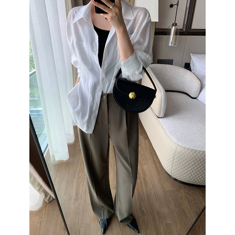 Versatile High Waist Wide Leg Pants