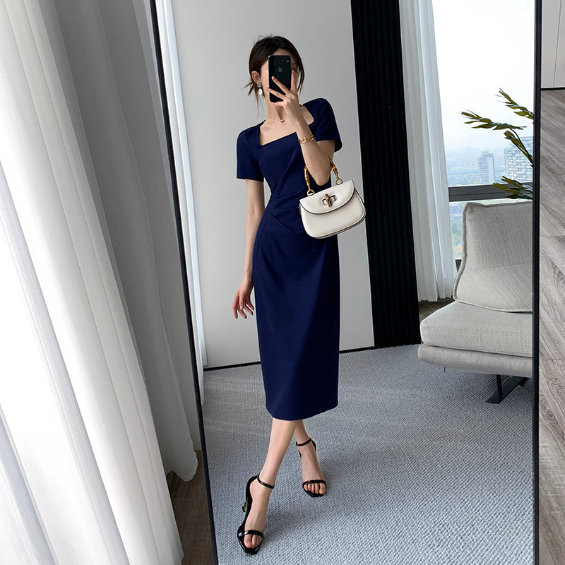 Navy Goddess Midi