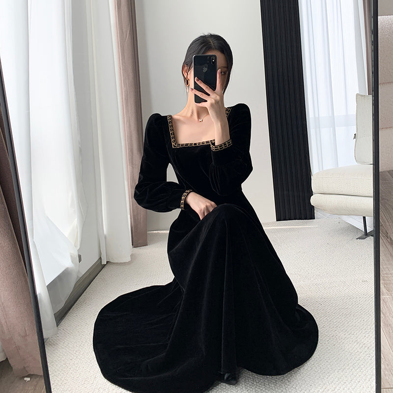 Black Velvet Dress